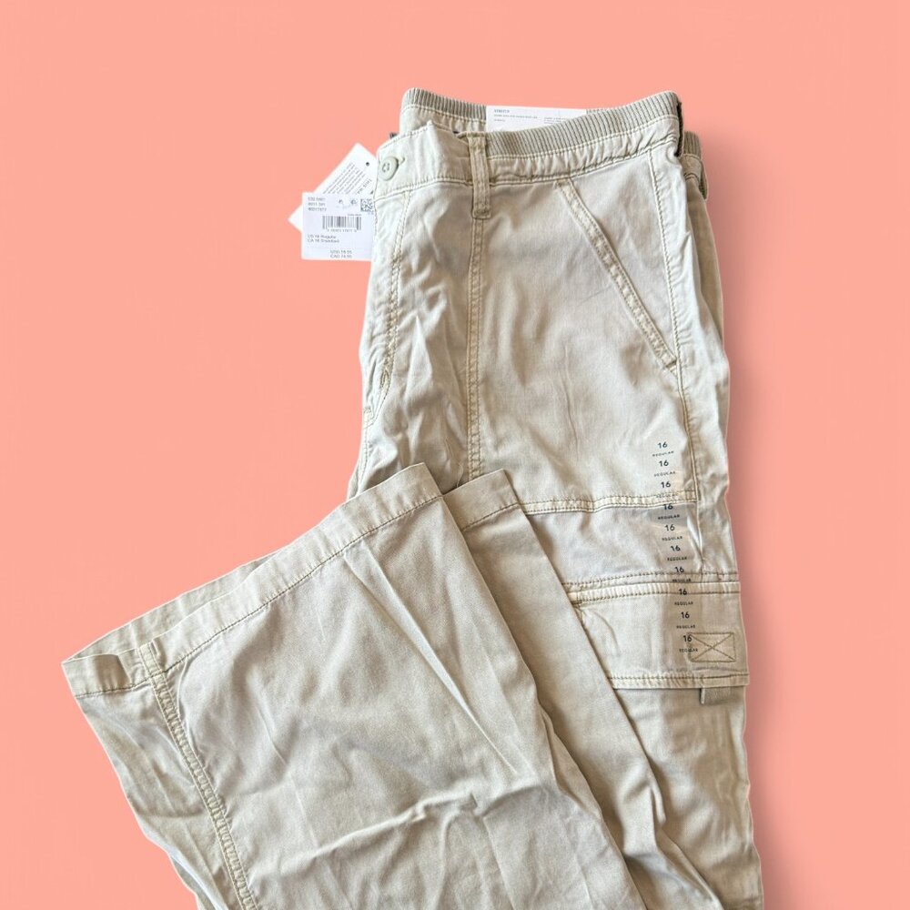 American Eagle Women's Super High Rise Baggy Wide Leg Size 16 Pants